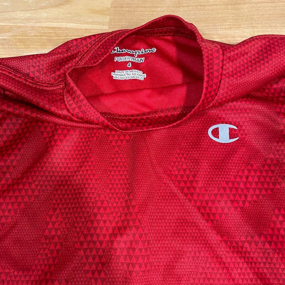 Champion Little boy tshirt shirt 4 red diamond shaped - Picture 4 of 4